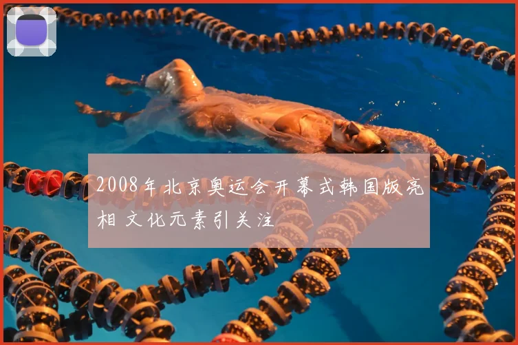 2008年北京奥运会开幕式韩国版亮相 文化元素引关注